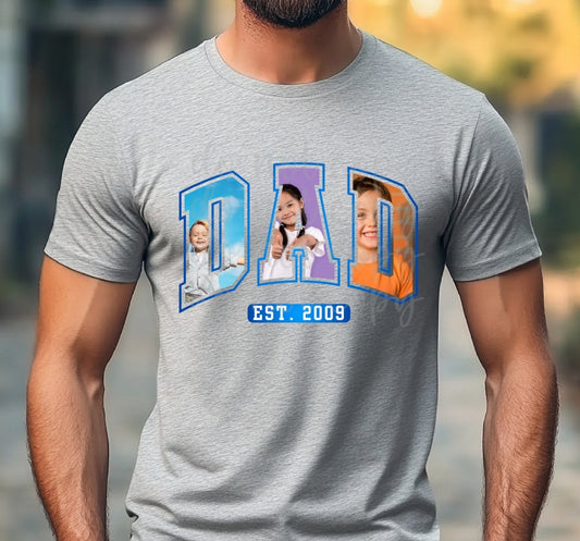 Dad custom photo tee