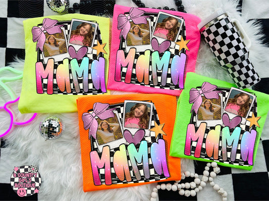 Custom photo neon mama