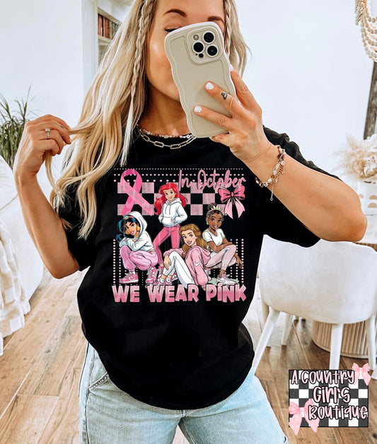 In October we wear pink