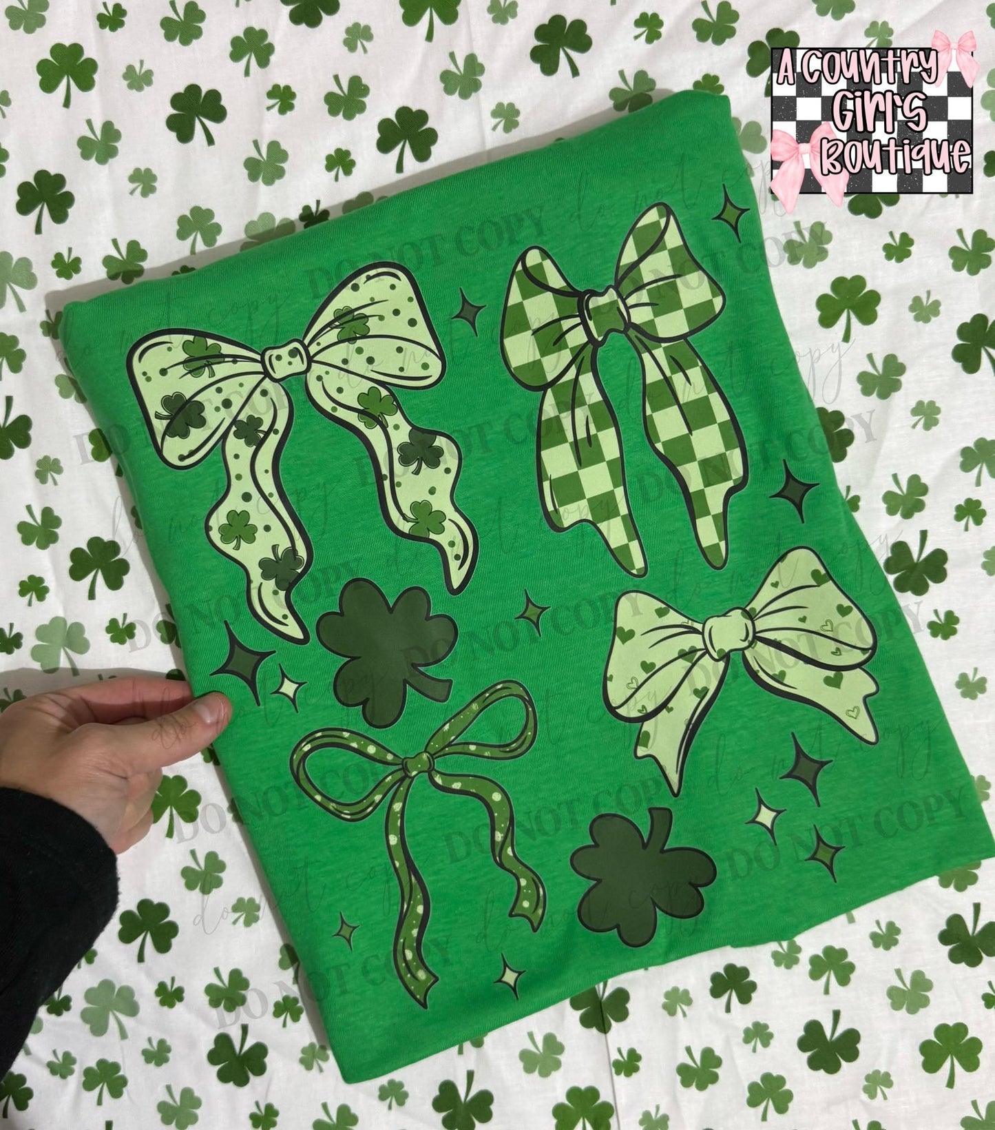 St Patrick's Day Bows
