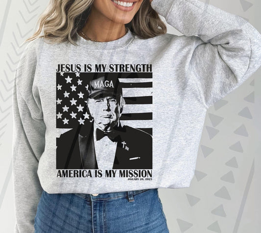 Jesus is my strength, America is my mission