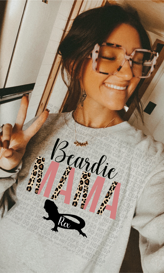 Personalized Beardie Mama T-shirt or Sweatshirt