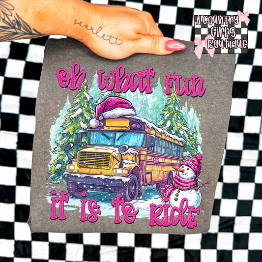 Oh what fun it is to ride