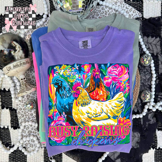 Busy raising chickens