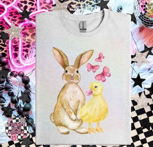 Simple bunny and duck