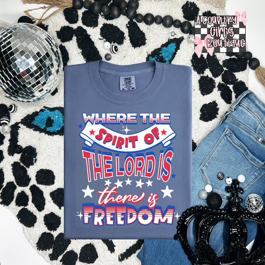Where the spirit of the lord is, there is freedom